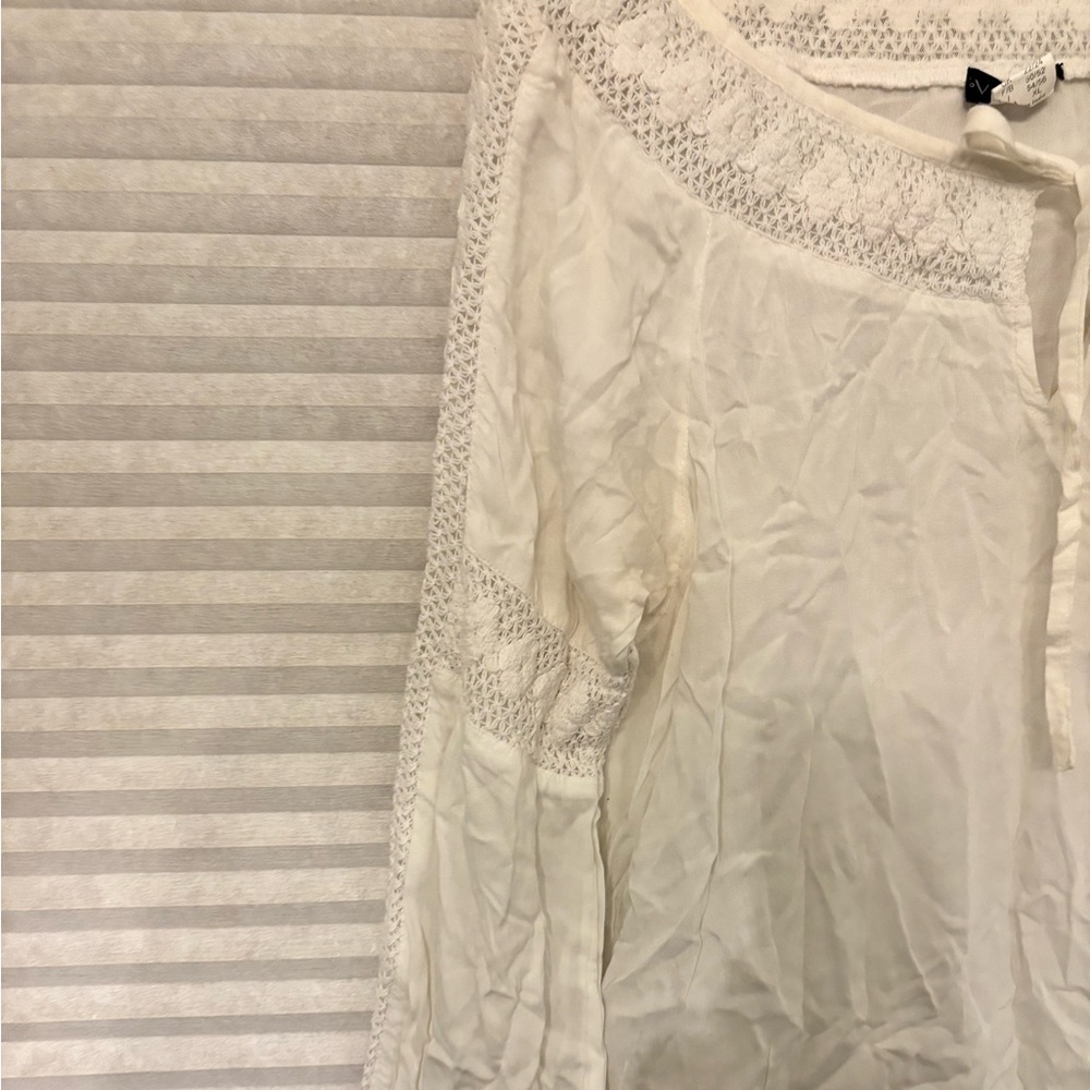 VENUS Elegant White Lace Top women’s size XL - Picture 3 of 6